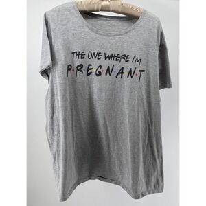 Friends TV Show Maternity Shirt 3X The One Where I'm Pregnant Graphic Tee Funny